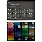 MUNGYO Gallery Professional Artists' Soft Oil Pastels Set of 72 Vibrant Colors for Blending