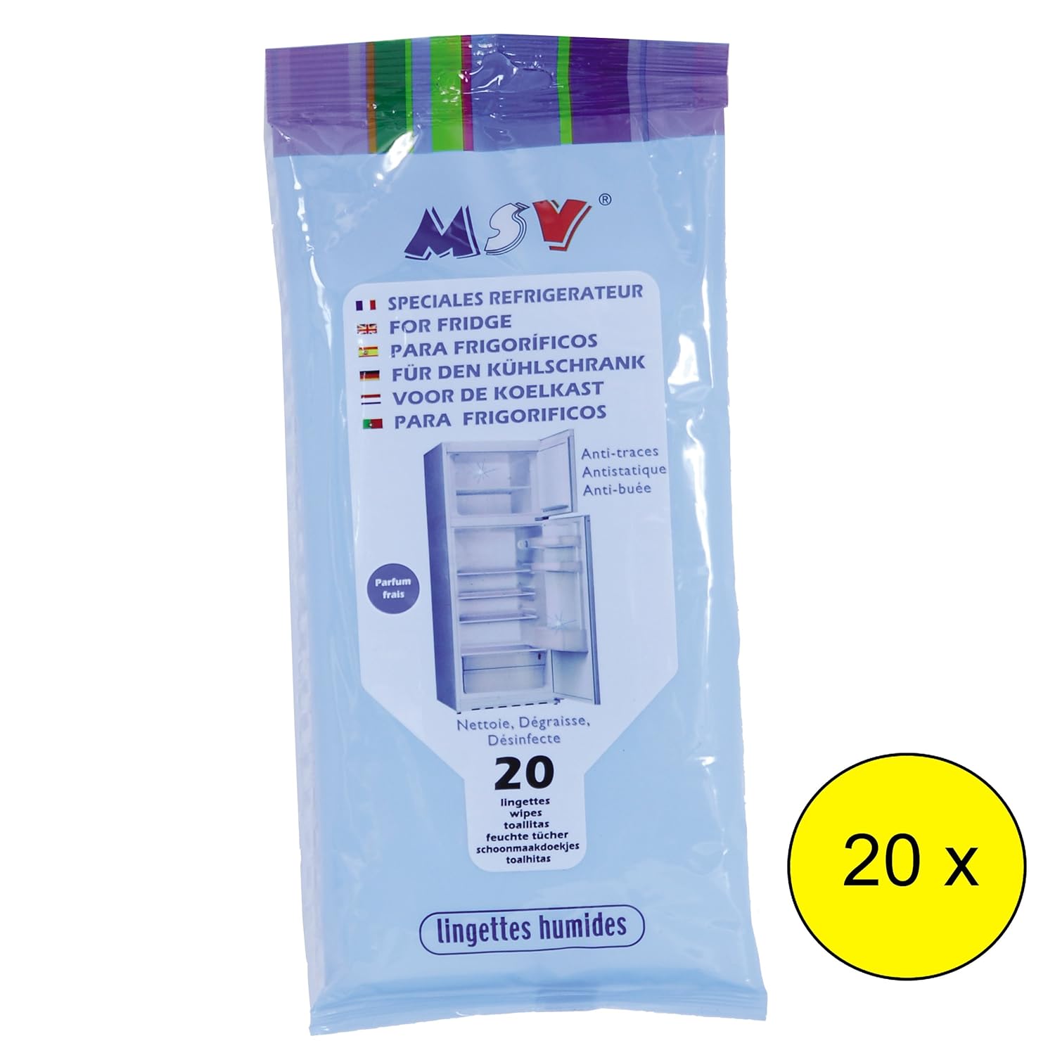 LOTE DE 20 PAQUETES DE TOALLITAS ESPECIALES PARA LIMPIAR NEVERA ...