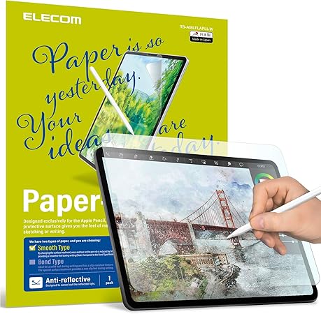 Amazon Com Elecom Pencil Feel Screen Protector Designed For Drawing Anti Glare Scratch Resistant Bubble Free Compatible With 12 9 Ipad Pro 18 Tb A18lflapll W Computers Accessories