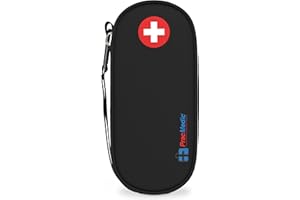 PracMedic Bags EpiPen Carry Case- Insulated Compact Epi Pens Carrying Case holds 2 Epipens or Auvi-Q, Inhaler, Antihistamine 