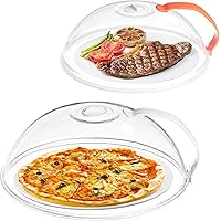 Microwave Splatter Cover-2 Pack, Microwave Cover for Foods, BPA Free Microwave Plate Cover Guard Lid with Adjustable…