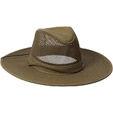 Hesnchel Hasts Aussie Breezer Camo Hat | UPF 50+ Sun Protection, Poly-Cotton,3-Inch Brim, Breathable Mesh Crown, and Adjustable Chin Cord for Secure Outdoor Comfort
