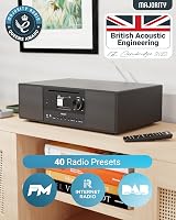 MAJORITY Quadriga Internet Radio DAB+ CD Player 120W 2.1 Bluetooth Spotify view 4