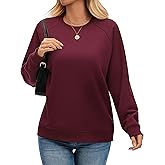 kakola Oversized Sweatshirt for Women Fleece Lined Crewneck Pullover Sweatshirts Loose Fit Fall Long Sleeve Tops
