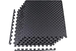 BalanceFrom Puzzle Exercise Mat with EVA Foam Interlocking Tiles for MMA, Exercise, Gymnastics and Home Gym Protective Floori