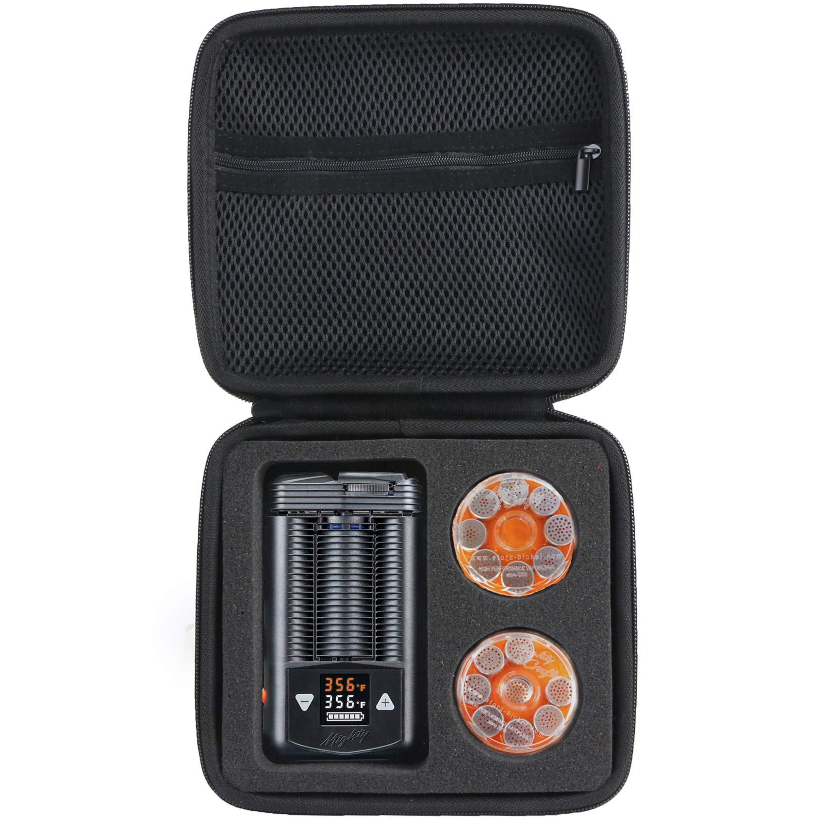 Khanka Hard Travel Case for Storz & Bickel Mighty/Mighty+ Plus Vaporizer and Accessories.(Case only, Black