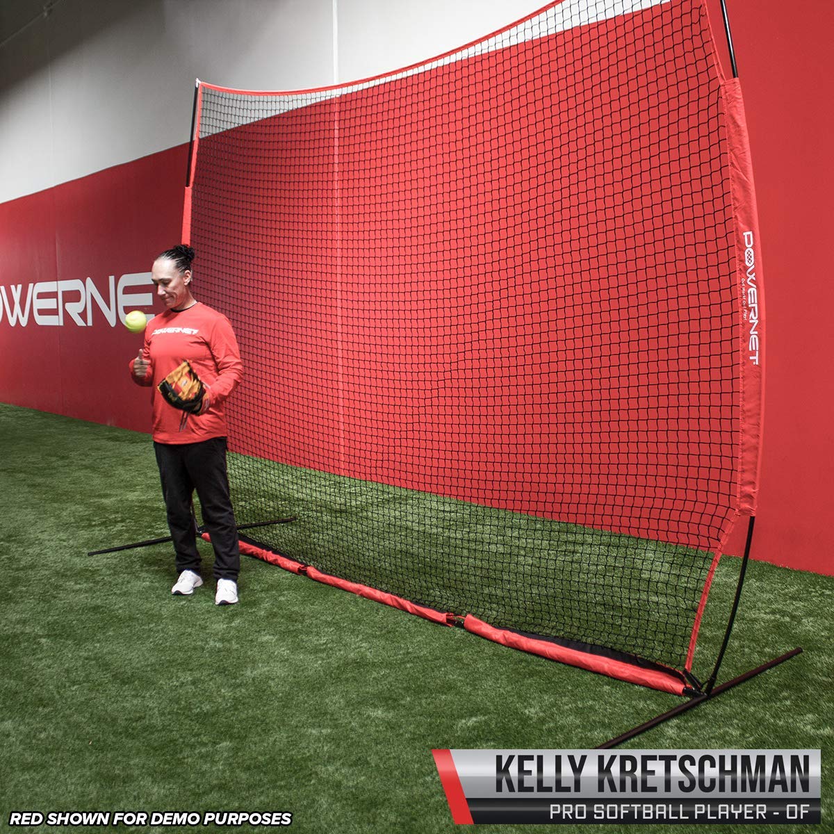 12x9ft Sports Backstop Net - Barrier For Baseball, Soccer, Lacrosse Training, Includes Bag