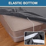 BellaHills Stretch Sofa Cushion Cover Grey Jacquard Fabric Elastic Bottom 2 view 6