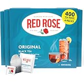 Red Rose Original Black Tea, Full-Flavored Strong Tea, 100 Tea Bags 4 Pack | Premium black tea blend | Rich, bold, full-bodied flavor | Perfect any time, hot or over ice