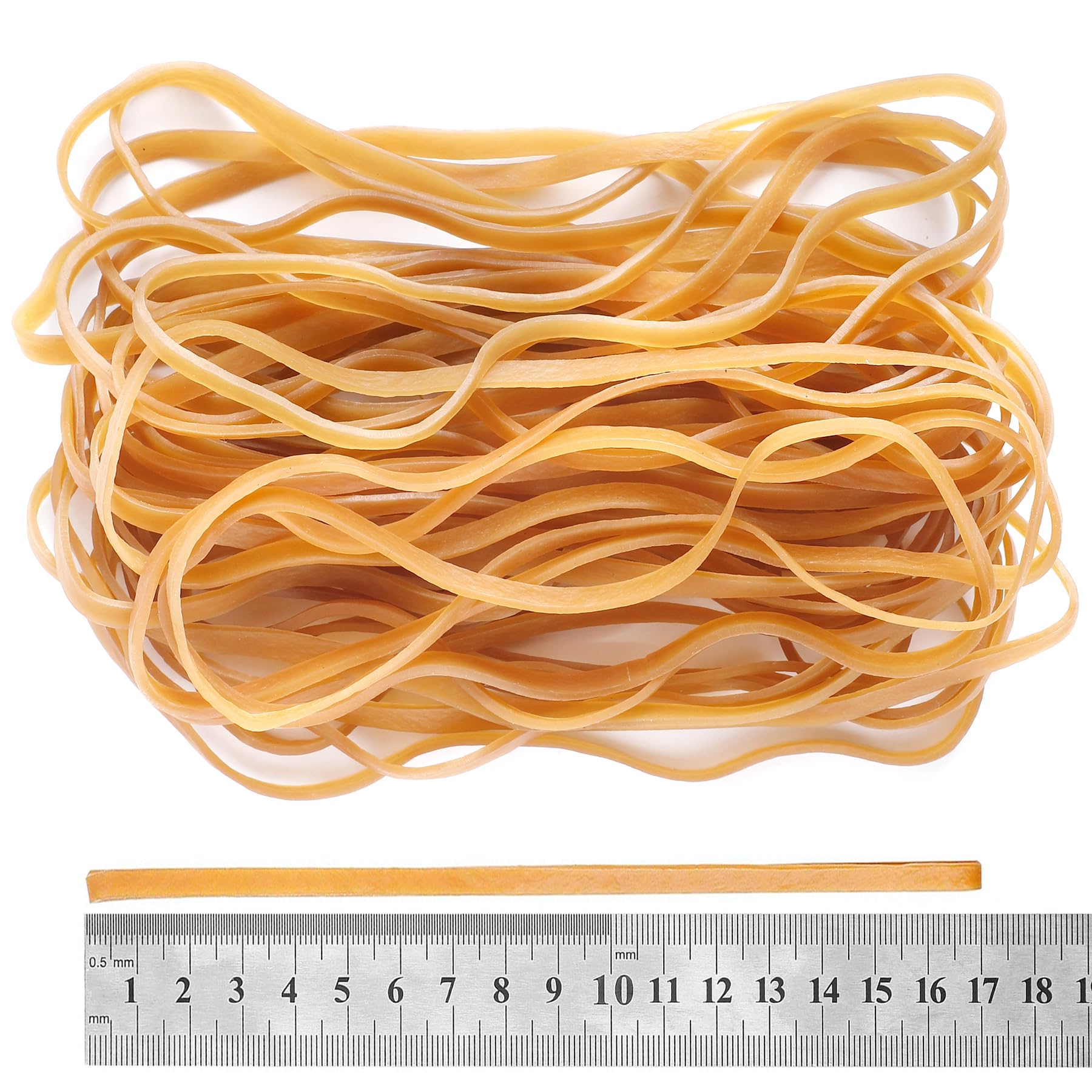 60 Pcs Large Elastic Bands 160x4mm Large Rubber Elastic Bands, Strong Thick Elastic Rubber Bands Set for Home School Office Bank Supplies