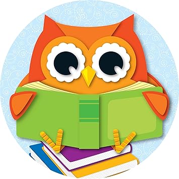 Amazon Com Carson Dellosa Reading Owl Two Sided Decoration