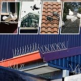 Fox·Bunny 12Pcs Bird Spikes Kit 3M Coverage Pigeon Deterrent Garden Balcony view 5