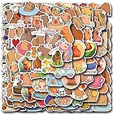 Kawaii Stickers, 120 Pcs Cute Capybara Stickers Vinyl Waterproof Animal Decals for Adult for Water Bottle Laptop Luggage Snowboard Guitar Scrapbook Phone Animals Party