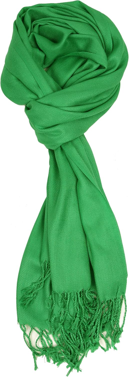 Love Lakeside-Large, Soft, Silky Pashmina Shawl, Wrap, Scarf in Solid Colors