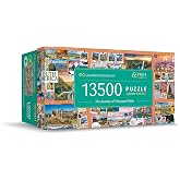 Trefl The Journey of Thousand Miles - 13500 Piece Puzzle 78.9"x54.2" | Prime UFT, Large Jigsaw, Creative Entertainment, Poster Included, Travel Collage, 14+