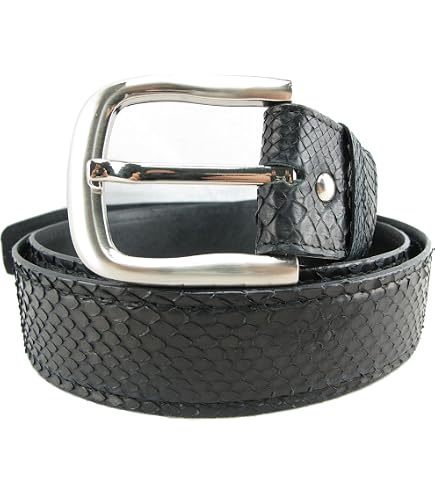 Pelgio Genuine Python Snake Skin Handmade Belt 46