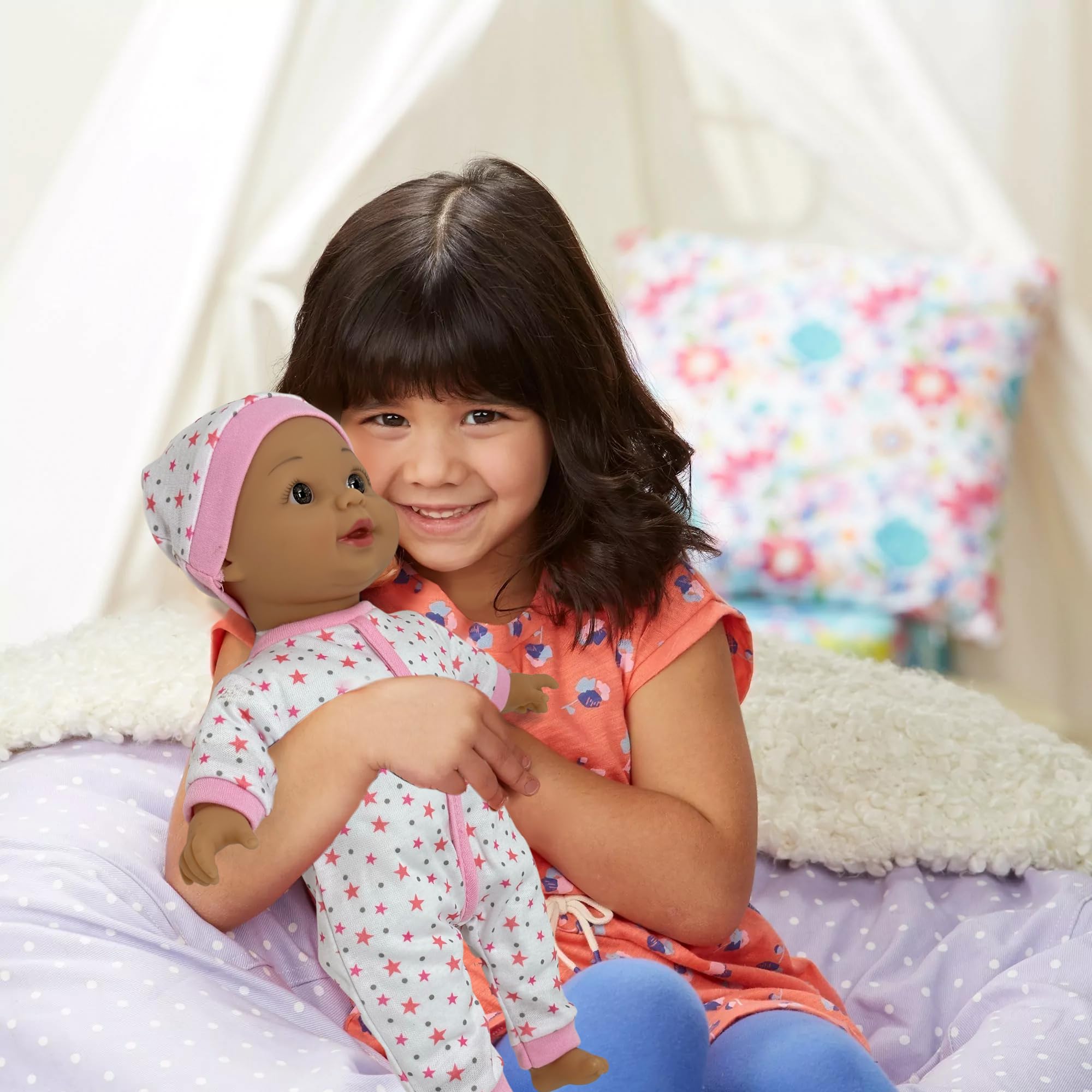 12 Inch Talking Baby Dolls for 3 Year Old Girls - Soft Body Interactive Baby Doll for Kids That Can Talk, Cry, Sing and Laugh - Makes 24 Cute Sounds