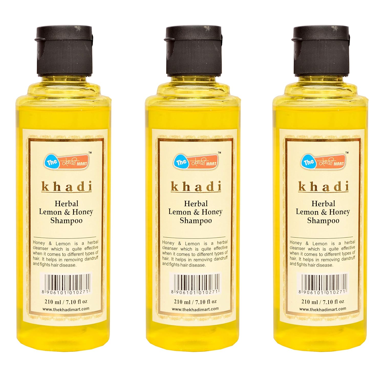 Buy Agile Khadi Mart Lemon Honey Shampoo Pack Of 3 Online At