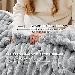 Bedsure Sherpa Blanket King Size for Bed - Super