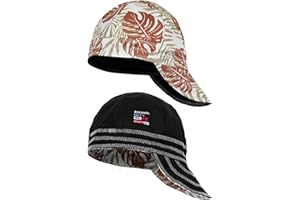 BOCOMAL Welding Cap Flame Resistant CAT2 Midweight Printed 6 Pannel Welder Caps-2 Pack