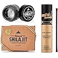 NATURAL SHILAJIT Resin - 20 Gram Shilajit Supplement with Fulvic Acid & Trace Minerals - Shilajit Honey Sticks 30 Count