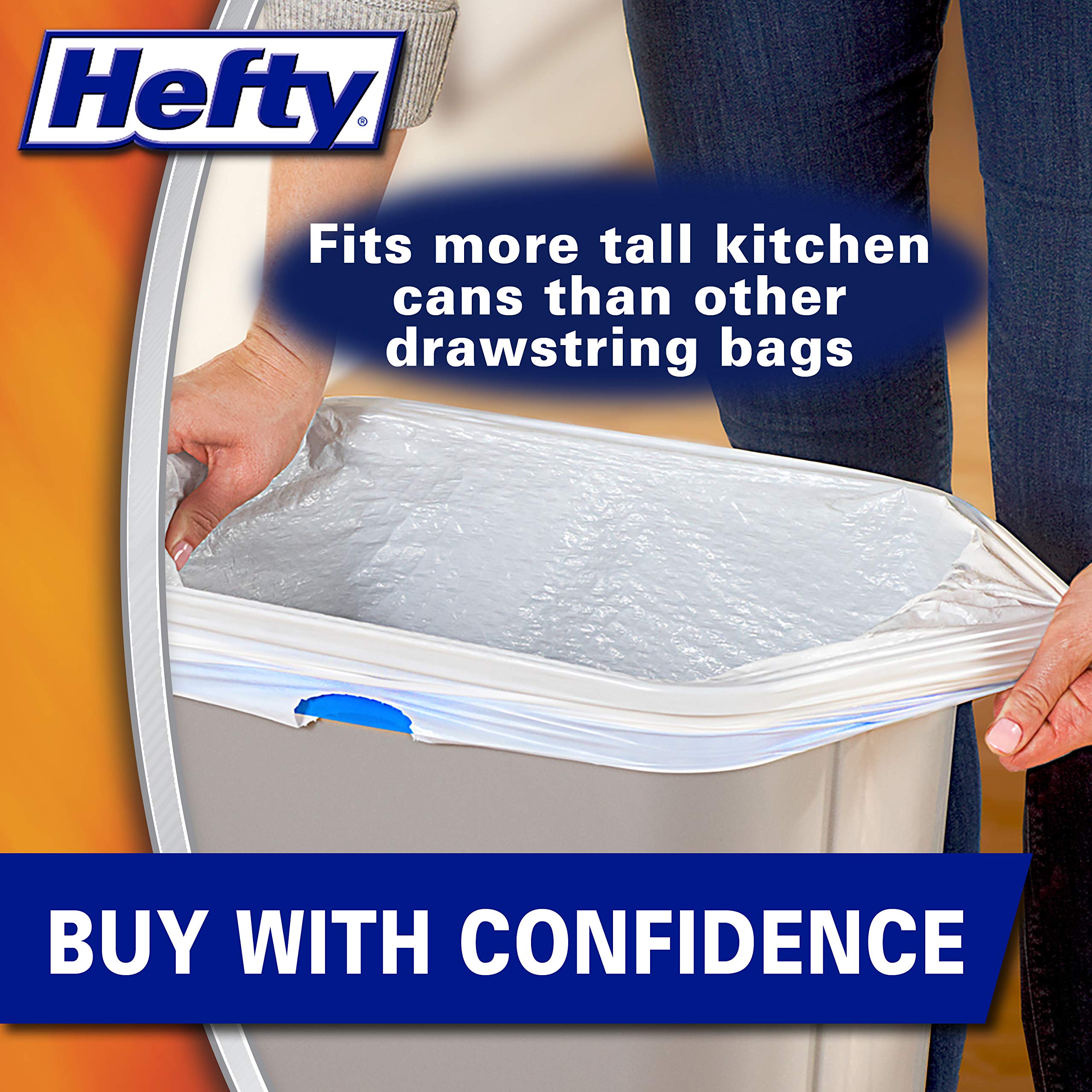Hefty Gripper Tall Kitchen Trash Bags 13 Gallon, 80 Count on Galleon