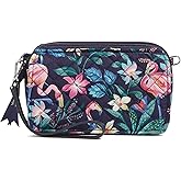 Vera Bradley Women's Cotton All in One Crossbody Purse With RFID Protection