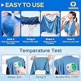 Sukeen Cooling Towel 4 Pack 40x12 Neck Sweat Cooling Sports view 4