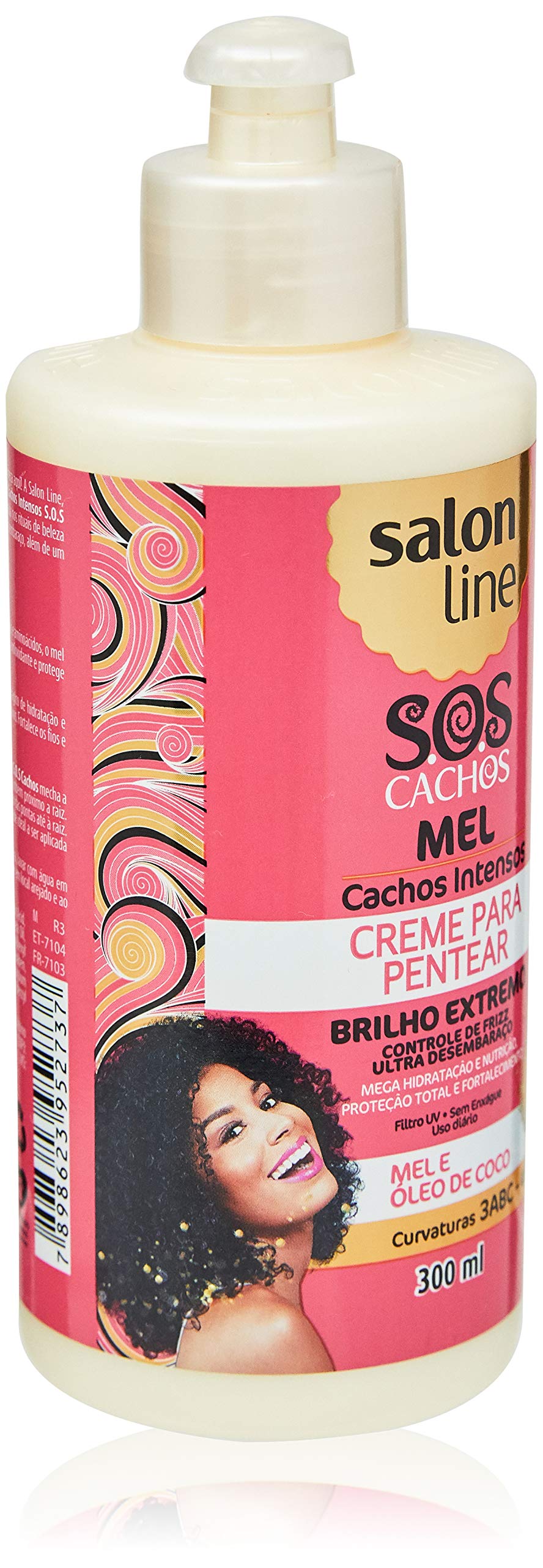 Linha Tratamento Sos Cachos Salon Line Creme Para Pentear Mel Cachos Intensos 300 Ml Salon Line Treatment Sos Curls Collection Intense Curls Honey Combing Cream 10 14 Fl Oz Buy