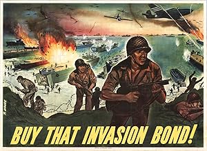 D Day WWII Propaganda Poster 11.7 x 16.5