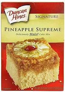 Duncan Hines Signature Pineapple Cake Mix, 16.5-ounce Boxes (Pack of 2)
