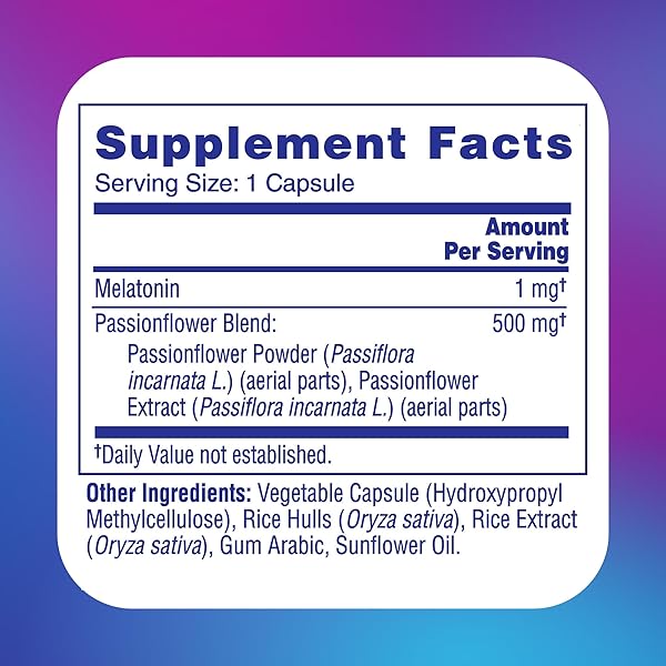 MIDOL SUPPLEMENTS ZZZ’S PLEASE, 1 MG MELATONIN CAPSULE, SLEEP SUPPLEMENT FOR ADULTS, FORMULATED WITH MELATONIN AND PASSIONFLOWER, SLEEP SUPPLEMENTS FOR BETTER SLEEP, 30 COUNT