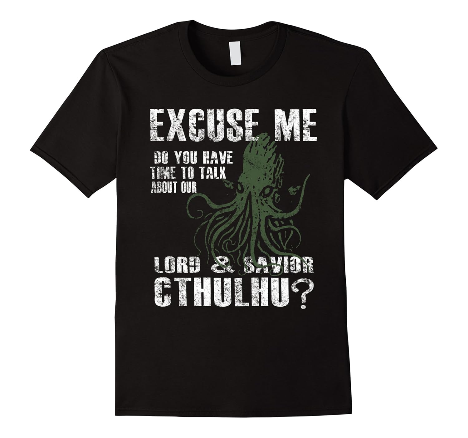 Lord & Savior Cthulhu Funny Parody Religion T-Shirt-Rose