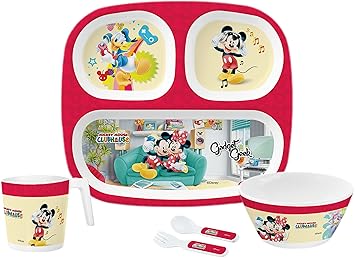 Servewell Mickey Mouse and Friends Kids Set, 5-Pieces