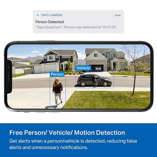 TP-LINK 𝗧𝗮𝗽𝗼 SOLARCAM C402 KIT, OUTDOOR BATTERY CAMERA W/SOLAR PANEL BASE, WIRELESS, 1080P, FREE PERSON/VEHICLE DETECTION, SD/CLOUD STORAGE, COLOR NIGHT VISION, NO HUB NEEDED, WORKS W/ALEXA