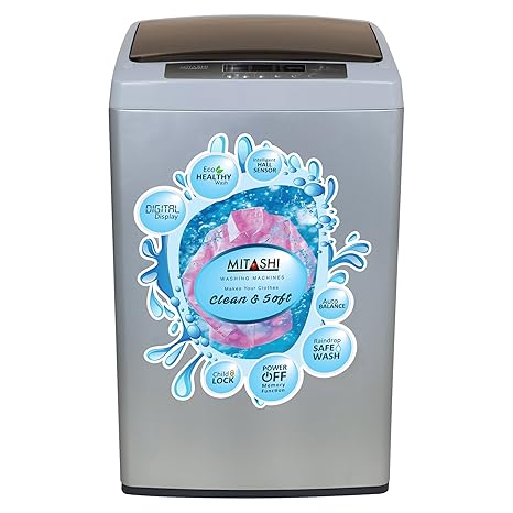 Mitashi 6.2 kg Fully-Automatic Top Loading Washing Machine (MiFAWM62v20, Grey)