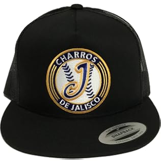 Charros De Jalisco Hat Black Mesh 