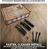 Decorex Hardware Louver Kit Stainless Steel Black for Blinds Shutters 11 Boards view 2