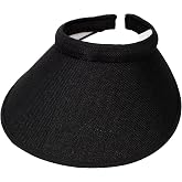 TOP HEADWEAR Women's Wide Brim Visor - Sports 5 Inch Wide Clip On Cap