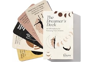 I Know Collection Affirmation Cards - 40 Positive Daily Affirmations for Mindfulness and Motivation, Inspirational Oracle Deck for Self-Care and Manifestation, Encouragement Gifts for Women and Men