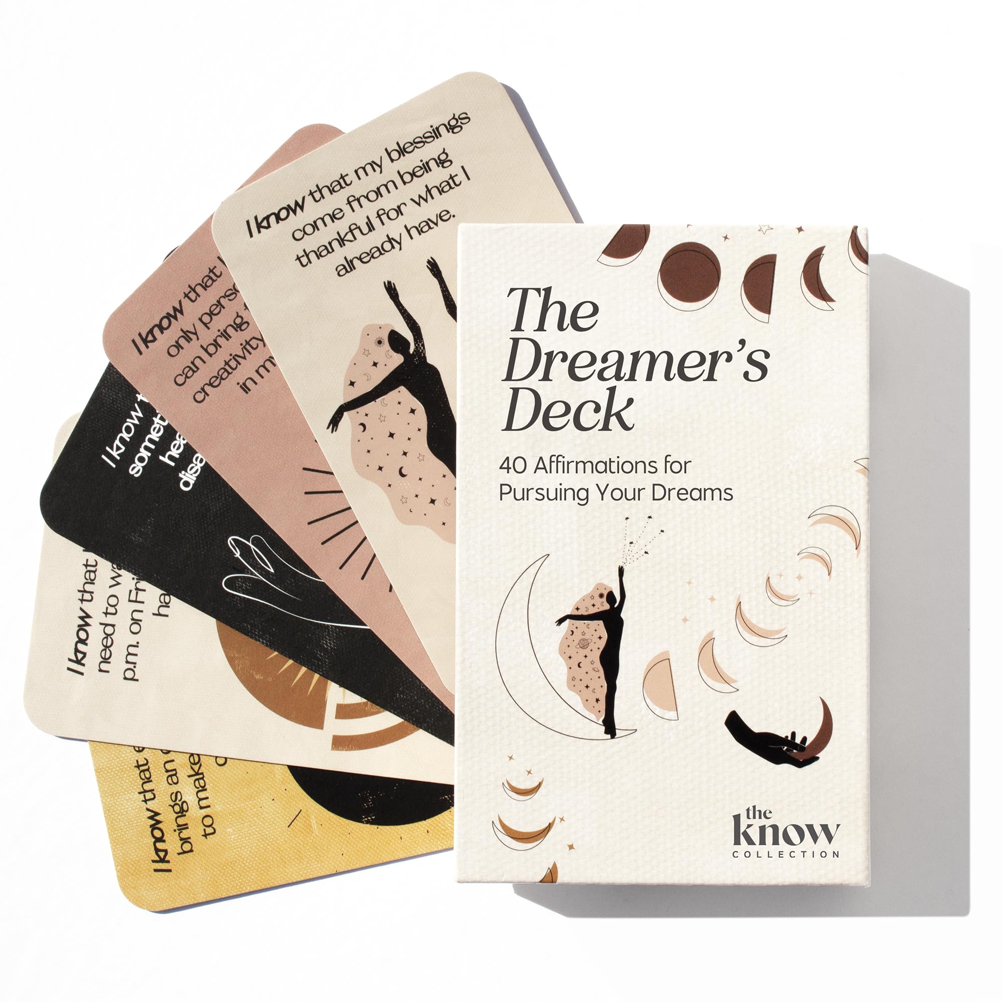 I Know Collection Affirmation Cards – Positive Affirmations Cards with Self-Empowering Quotes – Motivational Cards for Women and Men – Encouragement Cards for Positive Thinking, Mindfulness – 40 Cards