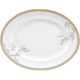 Wedgwood Vera Lace Gold 13.75" Oval Platter