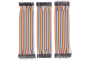 TODOELEC Multicolored Breadboard Jumper Wire Dupont Kit for Arduino, Raspberry Pi (120 Wires - 10CM - 4INCH)