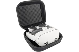 CASEMATIX Mighty and Compact Slim Hard Shell VR Headset Case Compatible with Meta Quest 3S and Quest 3 VR Headset and Accesso