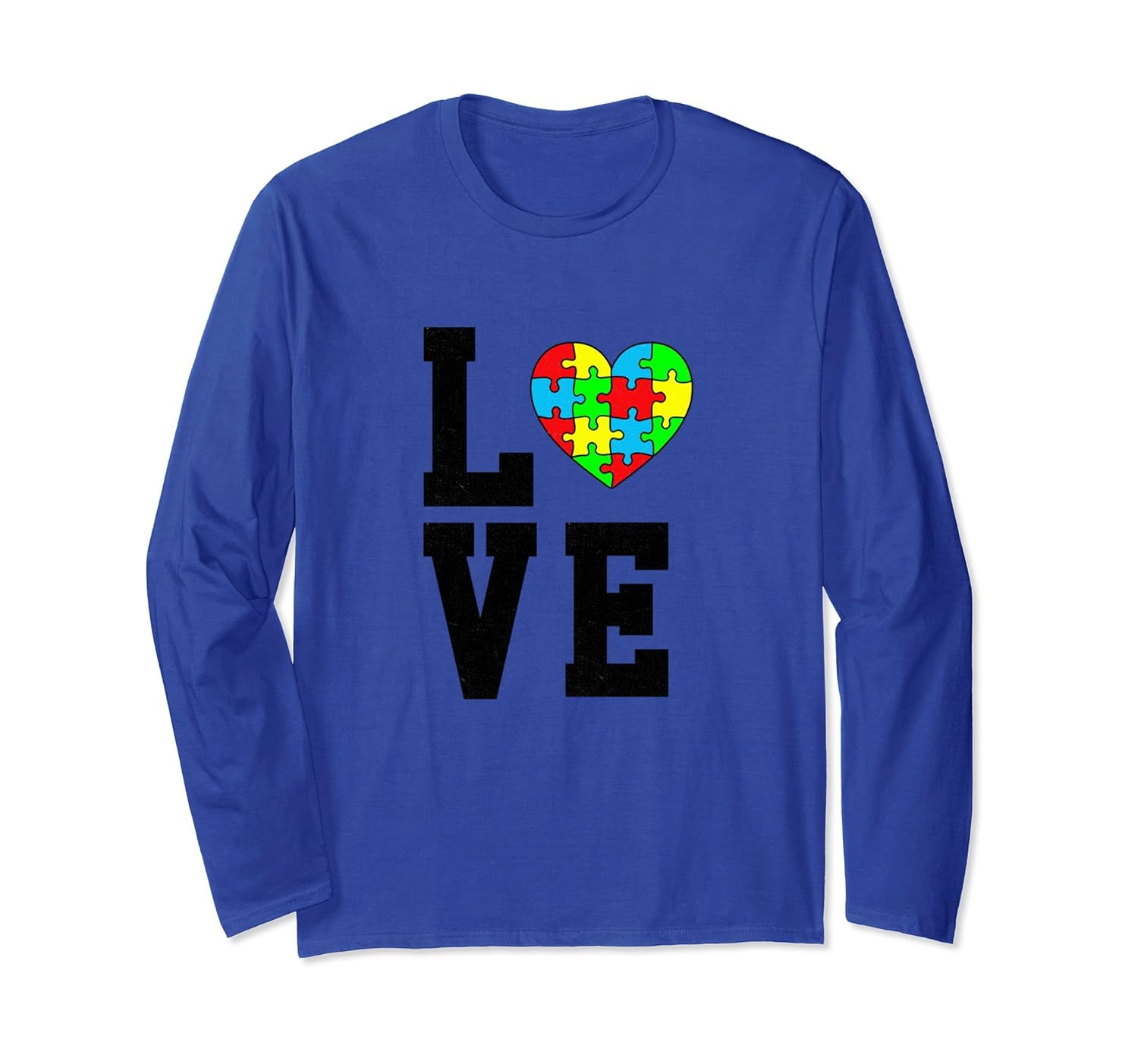 Autism Awareness Shirt Heart Love Autism Support Long Sleeve-anz