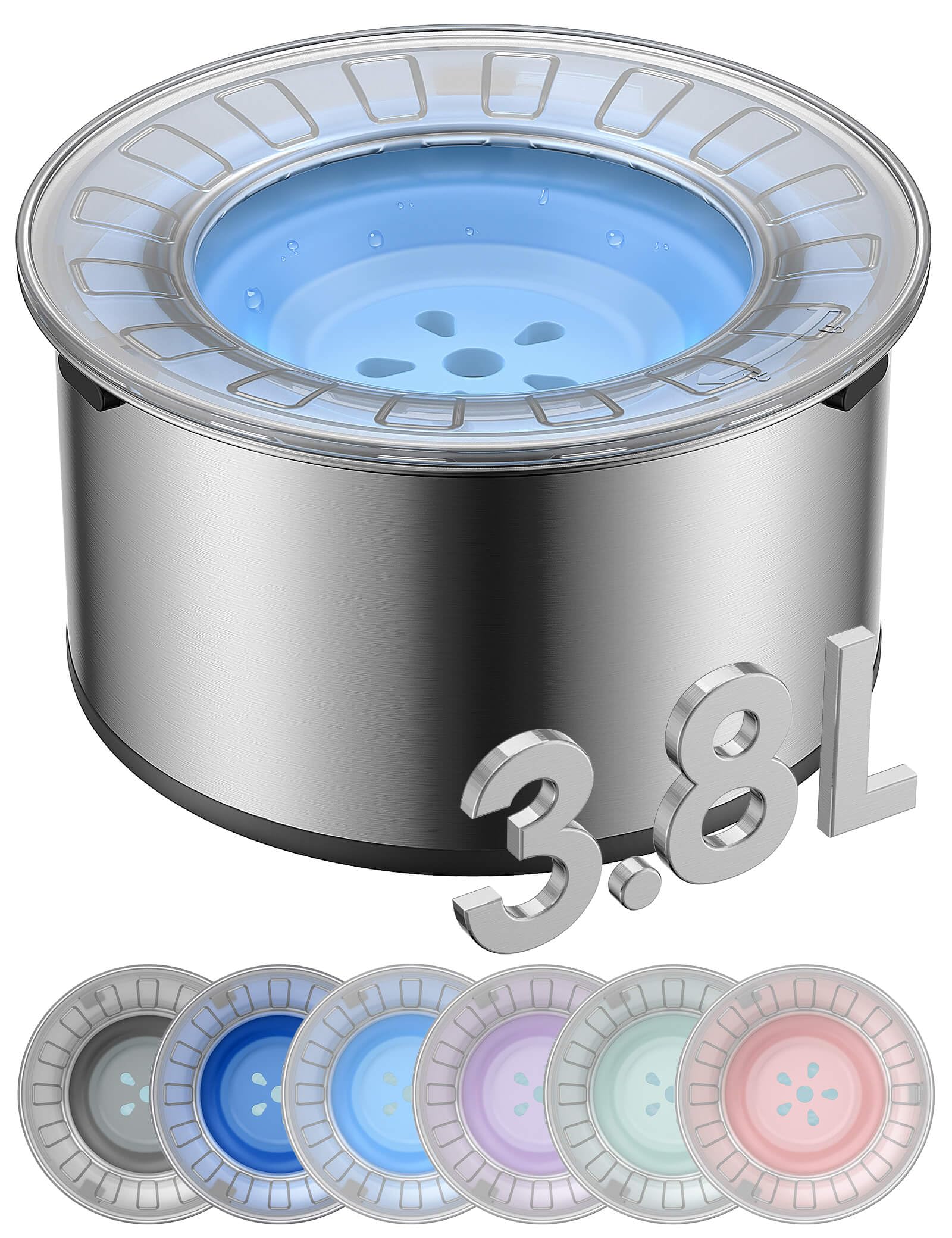 Heouvo 1Gallon Large Dog Water Bowl No Spill Anti Digging Lid heouvo-1gallon-large-dog-water-bowl-no-spill-anti-digging-lid