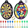 WDSMNAERW 2 in 1 Magnetic Dart Board - 12Magnetic Darts+12Sticky Balls Or 2 Toy Gun+40 Foam Dart,Fun Family Party Game.Christmas Birthday Gifts Toys for 3-12 Old Kids
