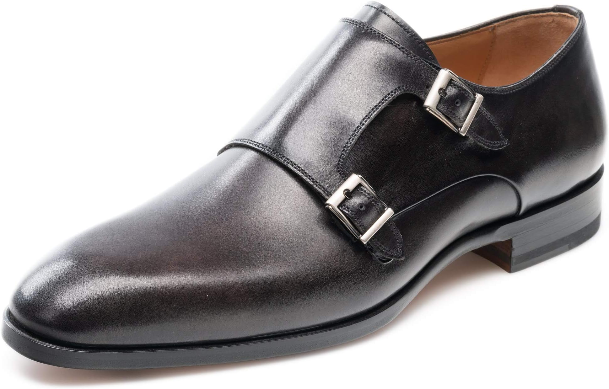 Magnanni Lucio Grey Men's Monk Strap Shoes