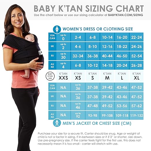 baby wrap sizes