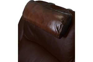 BOWERBIRD Leather Recliner Head Pillow -Head and Neck Pillow-Headrest Cushion for Neck Pain Relief and Cervical Support